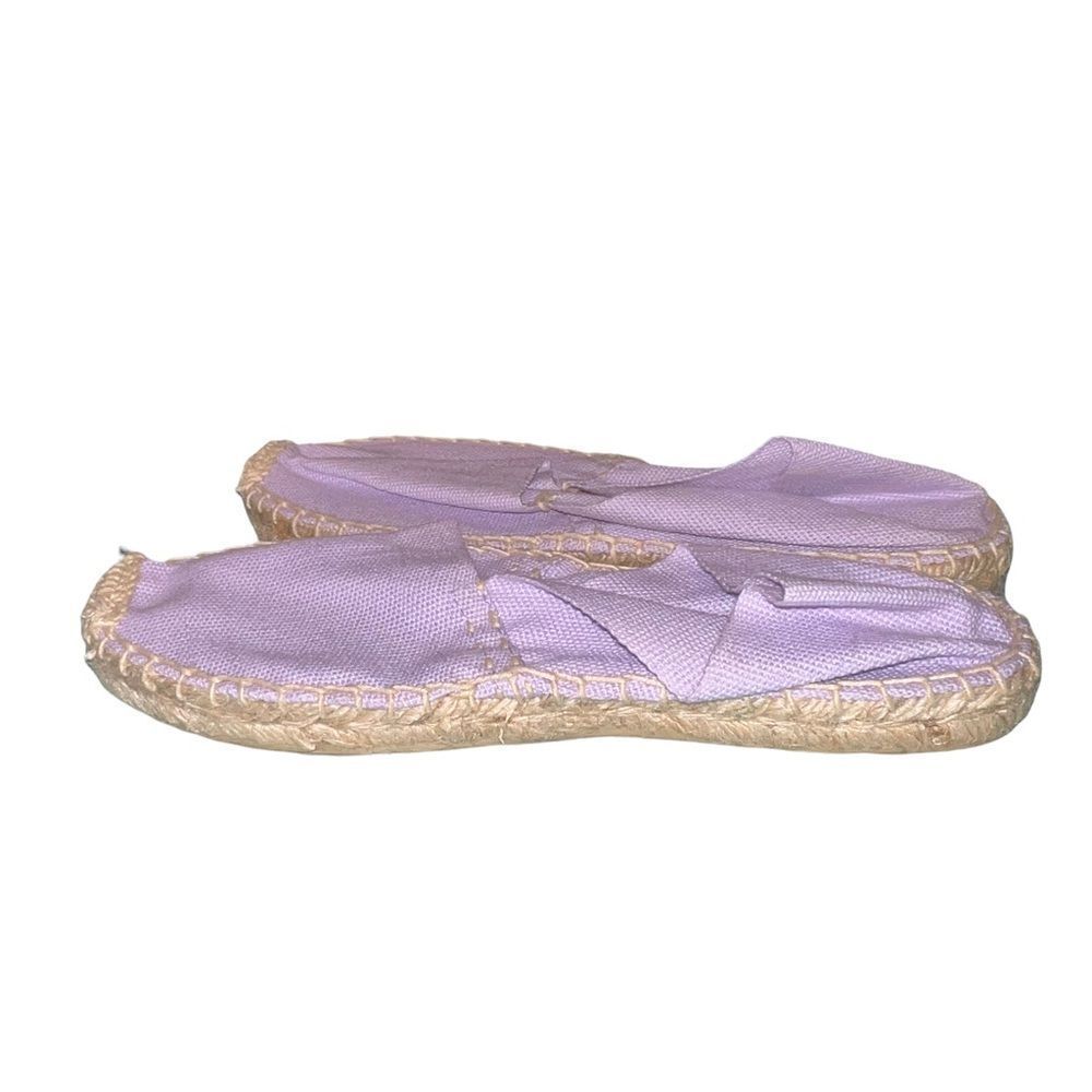 Cosido A Mano lavender and tan espadrilles flats women’s size 5 US / EU size 35
